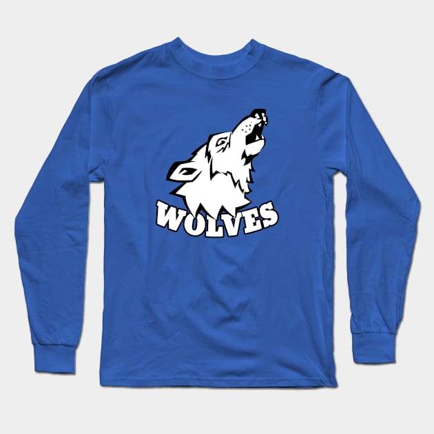 Wolves Mascot Long Sleeve T-Shirt by Generic Mascots